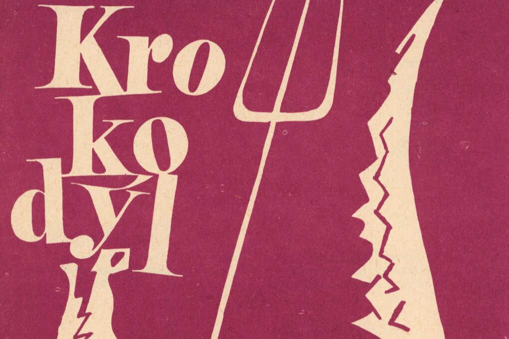 Výstava karikaturistů sovětského satirického časopisu Krokodýl